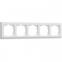 Рамка на 5 постов Werkel Stark белый W0051801 4690389161926 Рамка на 5 постов Werkel Stark белый W0051801 4690389161926