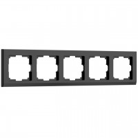 Рамка на 5 постов Werkel Stark черный W0051808 4690389161957