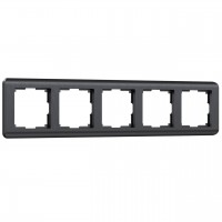 Рамка на 5 постов Werkel Stream графит W0052104 4690389162510 Рамка на 5 постов Werkel Stream графит W0052104 4690389162510