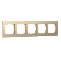Рамка Werkel Aluminium на 5 постов шампань алюминий W0051711 4690389158179 Рамка Werkel Aluminium на 5 постов шампань алюминий W0051711 4690389158179