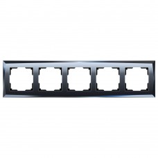 Рамка Werkel Diamant на 5 постов черный WL08-Frame-05 4690389063664