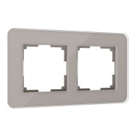 Рамка Werkel Elite на 2 поста дымчатый W0022417 4690389180699 Рамка Werkel Elite на 2 поста дымчатый W0022417 4690389180699