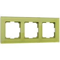 Рамка Werkel Favorit на 3 поста фисташковый WL01-Frame-03 4690389098635 Рамка Werkel Favorit на 3 поста фисташковый WL01-Frame-03 4690389098635