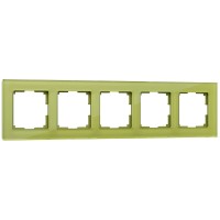 Рамка Werkel Favorit на 5 постов фисташковый WL01-Frame-05 4690389098697 Рамка Werkel Favorit на 5 постов фисташковый WL01-Frame-05 4690389098697