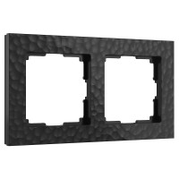 Рамка Werkel Hammer на 2 поста черный W0022408 4690389163401 Рамка Werkel Hammer на 2 поста черный W0022408 4690389163401
