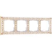 Рамка Werkel на 4 поста (белое золото) a050935 4690389158278 Рамка Werkel на 4 поста (белое золото) a050935 4690389158278