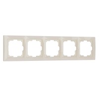 Рамка Werkel Snabb Basic на 5 постов слоновая кость W0052003 4690389161469 Рамка Werkel Snabb Basic на 5 постов слоновая кость W0052003 4690389161469