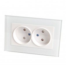 Розетка двойная Feron Stekker Катрин б/з 10A 250V с защитной шторкой белый GLS10-7013-01 39168 Розетка двойная Feron Stekker Катрин б/з 10A 250V с защитной шторкой белый GLS10-7013-01 39168