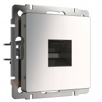 Розетка Ethernet RJ-45 Werkel глянцевый никель W1181002 4690389158247 Розетка Ethernet RJ-45 Werkel глянцевый никель W1181002 4690389158247