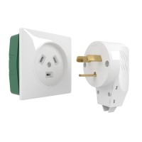 Розетка с вилкой для электроплиты Werkel 250V 32A белый W1189201 4690389170805 Розетка с вилкой для электроплиты Werkel 250V 32A белый W1189201 4690389170805