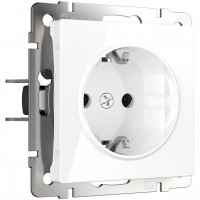Розетка с заземлением, безвинтовой зажим Werkel белый W1171301 4690389155321 Розетка с заземлением, безвинтовой зажим Werkel белый W1171301 4690389155321