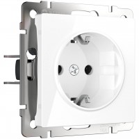 Розетка с заземлением и шторками Werkel белый W1171101 4690389155123 Розетка с заземлением и шторками Werkel белый W1171101 4690389155123