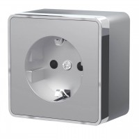 Розетка с заземлением и шторками Werkel Gallant серебряный W5071106 4690389167164 Розетка с заземлением и шторками Werkel Gallant серебряный W5071106 4690389167164