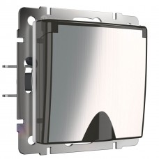 Розетка влагозащищенная с заземлением, с защитной крышкой и шторками Werkel глянцевый никель W1171202 4690389158049 Розетка влагозащищенная с заземлением, с защитной крышкой и шторками Werkel глянцевый никель W1171202 4690389158049