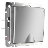 Розетка влагозащищенная Werkel с защит. крышкой и шторками (серебряный) W1171206 4690389156434 Розетка влагозащищенная Werkel с защит. крышкой и шторками (серебряный) W1171206 4690389156434