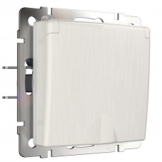 Розетка влагозащишенная с заземлением с защитной крышкой и шторками Werkel перламутровый рифленый W1171213 4690389161056 Розетка влагозащишенная с заземлением с защитной крышкой и шторками Werkel перламутровый рифленый W1171213 4690389161056