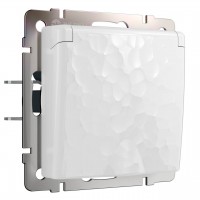 Розетка Werkel Hammer влагозащищенная с заземлением с защитой крышкой и шторками белый W1271201 4690389162855 Розетка Werkel Hammer влагозащищенная с заземлением с защитой крышкой и шторками белый W1271201 4690389162855