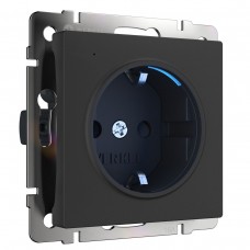 Розетка Werkel с/з с подсветкой черный W1171408 4690389171727 Розетка Werkel с/з с подсветкой черный W1171408 4690389171727