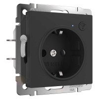 Розетка Wi-Fi Werkel черный матовый W1171608 4690389176098 Розетка Wi-Fi Werkel черный матовый W1171608 4690389176098