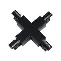 Соединитель для шинопроводов Х-образный Uniel UBX-A41 Black 09748 Соединитель для шинопроводов Х-образный Uniel UBX-A41 Black 09748