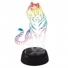 Светодиодная фигура Uniel ULI-M507 RGB/3AA Tiger/Black UL-00008402 Светодиодная фигура Uniel ULI-M507 RGB/3AA Tiger/Black UL-00008402