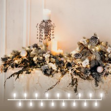 Светодиодная гирлянда Eurosvet Нить Роса 230V 400-007 теплый белый Светодиодная гирлянда Eurosvet Нить Роса 230V 400-007 теплый белый