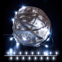 Светодиодная гирлянда Eurosvet Нить Роса 3хАА 400-006 белый Светодиодная гирлянда Eurosvet Нить Роса 3хАА 400-006 белый