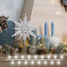 Светодиодная гирлянда Eurosvet Нить Роса 3хАА 400-006 теплый белый Светодиодная гирлянда Eurosvet Нить Роса 3хАА 400-006 теплый белый