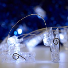 Светодиодная гирлянда Feron Прищепки USB белый без мерцания CL574 41653 Светодиодная гирлянда Feron Прищепки USB белый без мерцания CL574 41653