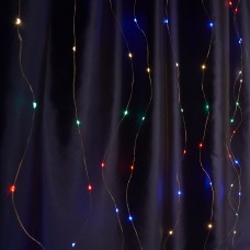 Светодиодная гирлянда Feron Занавес USB разноцветная без мерцания CL591 41640 Светодиодная гирлянда Feron Занавес USB разноцветная без мерцания CL591 41640