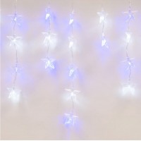 Светодиодная гирлянда Uniel занавес 220V белый ULD-E5505-196/DTK WHITE-BLUE IP20 STARS-1 UL-00001410