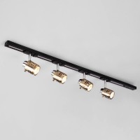 Трековый светильник Eurosvet 20076/4 хром/античная бронза Трековый светильник Eurosvet 20076/4 хром/античная бронза