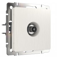 ТВ-розетка оконечная Werkel перламутровый рифленый W1183013 4690389161100 ТВ-розетка оконечная Werkel перламутровый рифленый W1183013 4690389161100