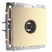 ТВ-розетка оконечная Werkel шампань рифленый W1183010 4690389160639 ТВ-розетка оконечная Werkel шампань рифленый W1183010 4690389160639