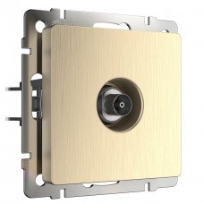 ТВ-розетка оконечная Werkel шампань рифленый W1183010 4690389160639 ТВ-розетка оконечная Werkel шампань рифленый W1183010 4690389160639