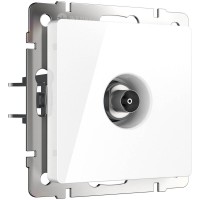 ТВ-розетка Werkel проходная белая WL01-TV-2W 4690389073472 ТВ-розетка Werkel проходная белая WL01-TV-2W 4690389073472