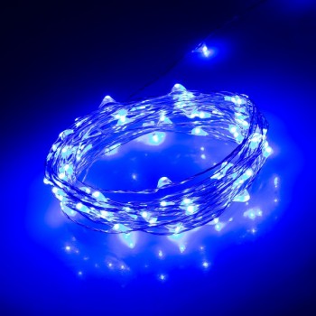 Уличная светодиодная гирлянда Ardecoled роса 230V синий ARD-Classic-Dew-5000-Clear-100Led-STD Blue 034757