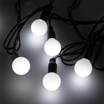 Уличная светодиодная гирлянда Ardecoled 230V белый ARD-Ball-Classic-D23-10000-Black-80Led White 025601