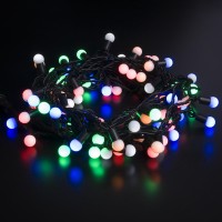 Уличная светодиодная гирлянда Eurosvet нить 230V 400-103 мульти с эффектом мерцания Уличная светодиодная гирлянда Eurosvet нить 230V 400-103 мульти с эффектом мерцания