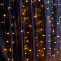 Уличная светодиодная гирлянда Feron Занавес 230V желтый без мерцания CL21 41625 Уличная светодиодная гирлянда Feron Занавес 230V желтый без мерцания CL21 41625