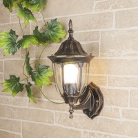 Уличный настенный светильник Elektrostandard 1002U черное золото 4690389073762 Уличный настенный светильник Elektrostandard 1002U черное золото 4690389073762