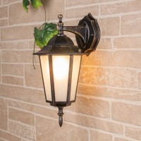 Уличный настенный светильник Elektrostandard 1004D черное золото 4690389085680 Уличный настенный светильник Elektrostandard 1004D черное золото 4690389085680