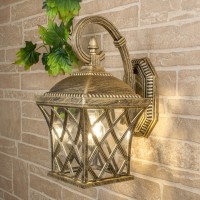 Уличный настенный светильник Elektrostandard Cassiopeya D черное золото 4690389017315 Уличный настенный светильник Elektrostandard Cassiopeya D черное золото 4690389017315