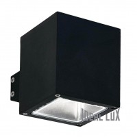 Уличный настенный светильник Ideal Lux Snif Ap1 Square Nero 123080 Уличный настенный светильник Ideal Lux Snif Ap1 Square Nero 123080