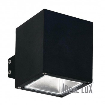 Уличный настенный светильник Ideal Lux Snif Ap1 Square Nero 123080