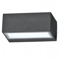 Уличный настенный светильник Ideal Lux Twin Ap1 Big Antracite 115368 Уличный настенный светильник Ideal Lux Twin Ap1 Big Antracite 115368