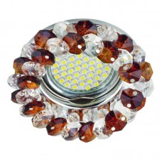 Встраиваемый светильник Fametto Fiore DLS-F130 GU5.3 Chrome/Brown
