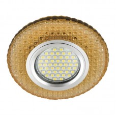 Встраиваемый светильник Fametto Luciole DLS-L135 Gu5.3 Glassy/Gold