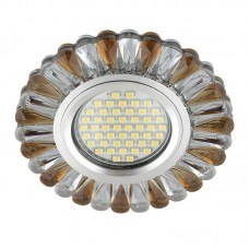 Встраиваемый светильник Fametto Luciole DLS-L145 Gu5.3 Glassy/Tea