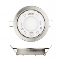 Встраиваемый светильник Uniel GX53/H2 Nickel 10 Prom UL-00005054 Встраиваемый светильник Uniel GX53/H2 Nickel 10 Prom UL-00005054